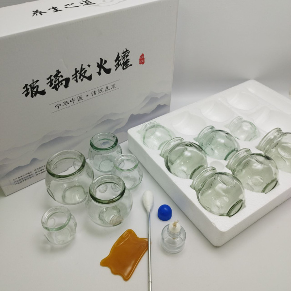 Банки стеклянные вакуумные для массажа и хиджамы 15в1 / Подарочный набор